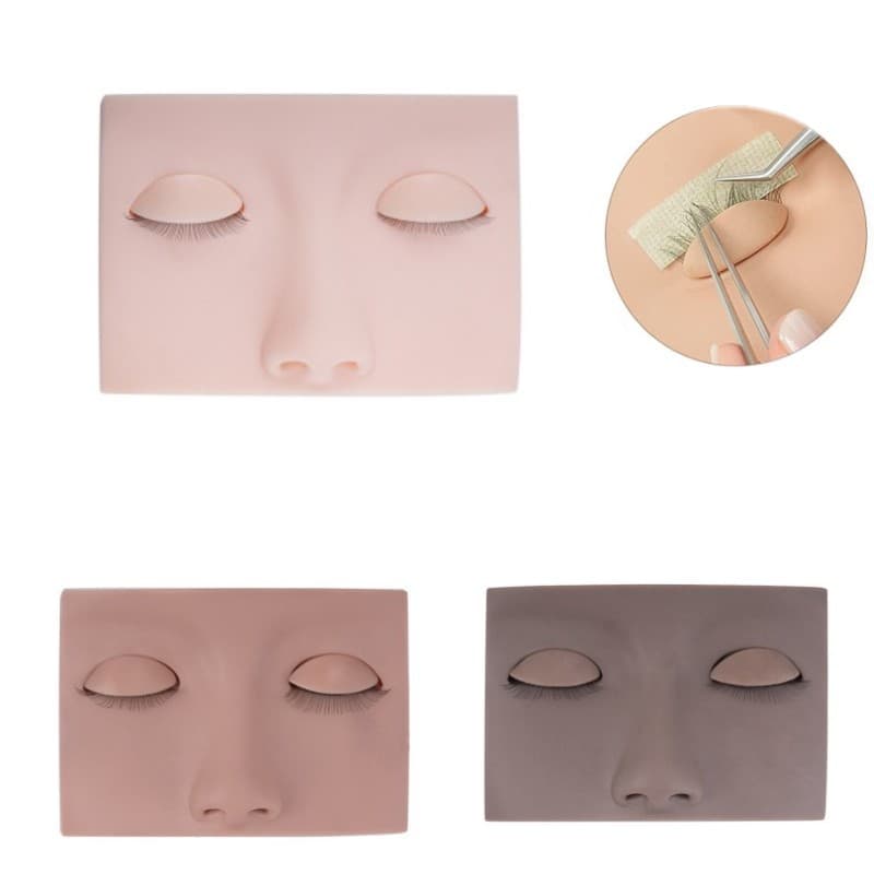 Grafting eyelash exercise head mold detachable exercise head mold silicone tape eyelash free replacement eyelash eye head mold