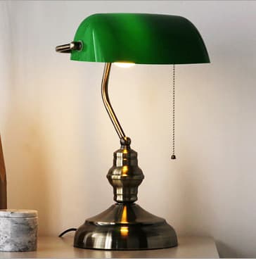 Wholesale and retail desk lamps, iron bank lamps, retro decorative desk lamps, cafe desk lamps, Republic of China nostalgic desk lamps