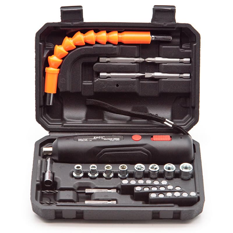 Handheld Impact Drill, Home Use, Small Pistol Grip, Lithium-Ion Cordless Multi-Function Electric Hammer, Rechargeable Screwdriver