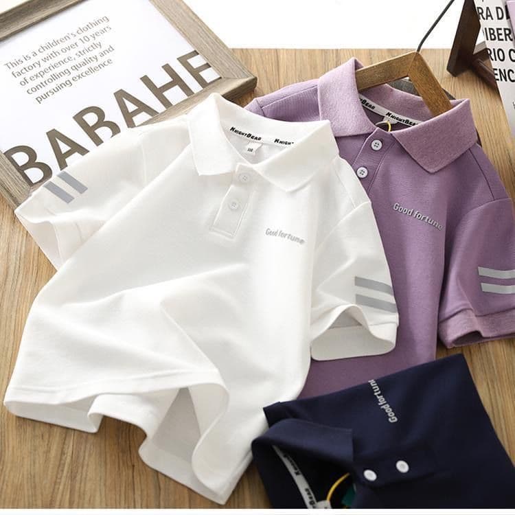 Boys Short Sleeve Polo Shirt, Summer Half Sleeve T-Shirt 2026 New Lightweight Sweat Shirt Trendy