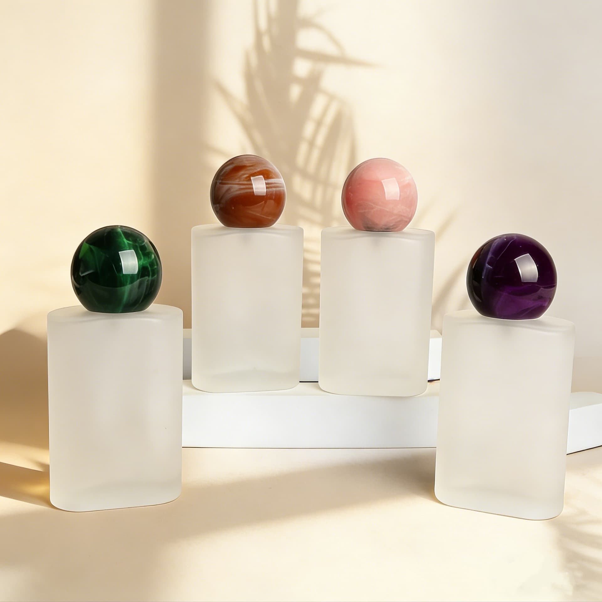 30ml 50ml Perfume Refillable Bottle High-End Frosted Glass Spray Perfume Empty Bottle