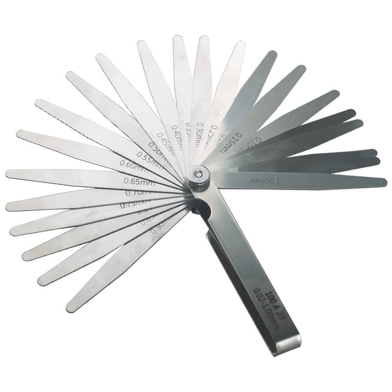 75-300mm feeler gauge set thickness gauge combination feeler gauge gap ruler 0.01-1mm metric imperial clip brass shims