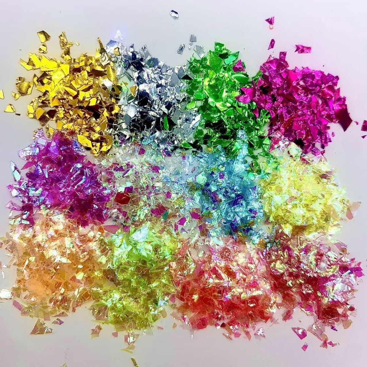 Imitation shell paper candy-colored sequins irregular glitter onion foil diy glitter quicksand sequins nail art sequins