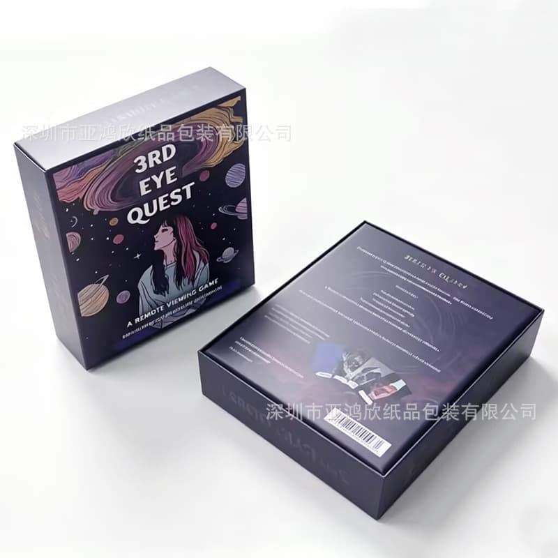 Factory professional customized board game card set gift box accessories CMYK party game card exchange card