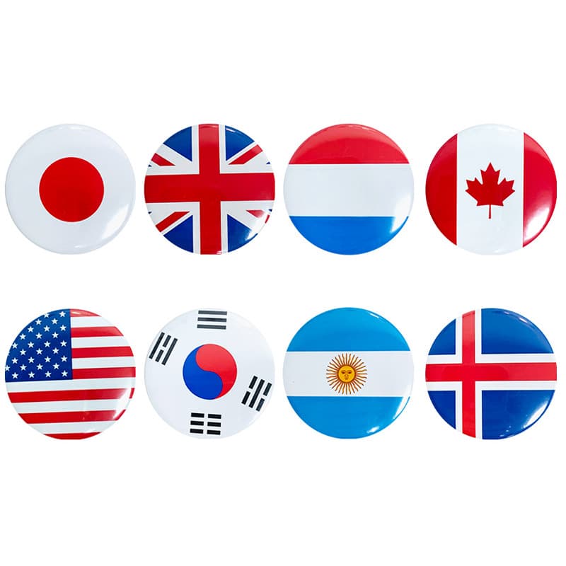 Cross-Border Country Flag Series Tin Badge National Day International Competition Clothing Decoration Pin