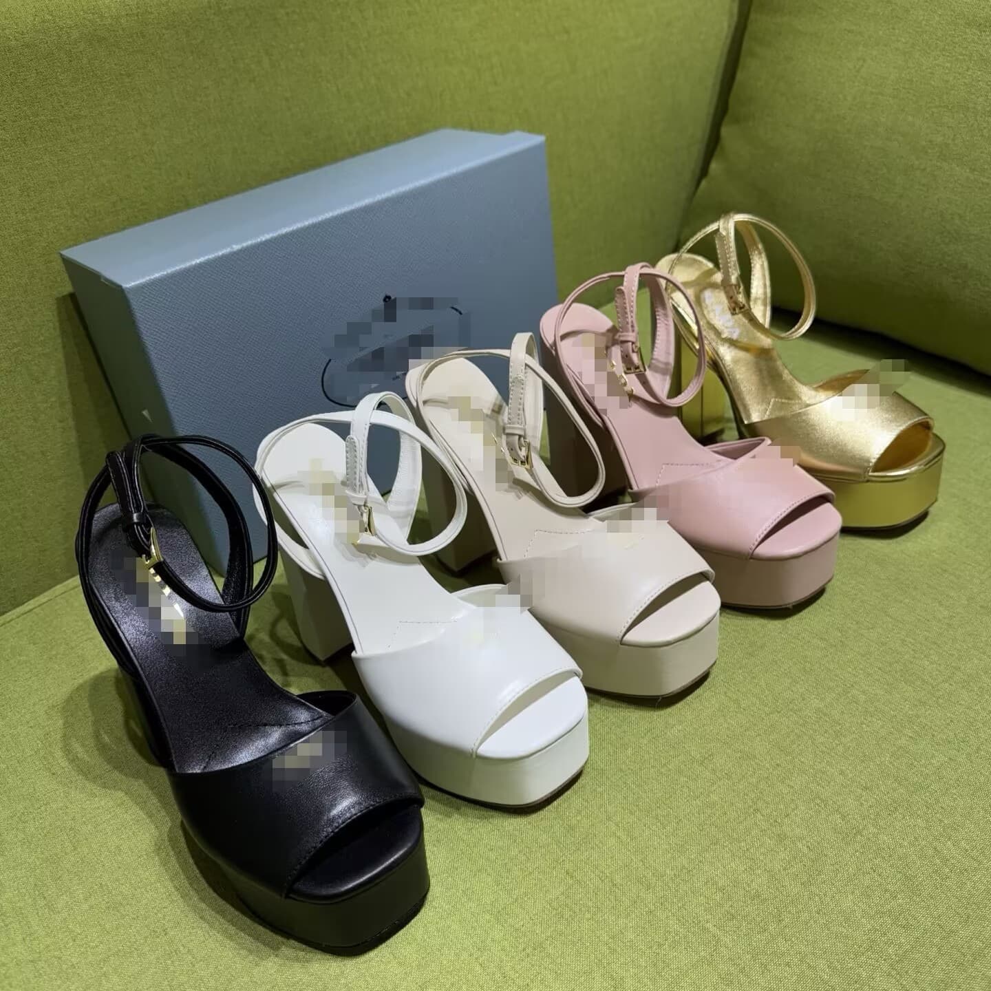 Top Edition P Family Early Spring Runway Chunky Heel Platform High Heel Sandals 2026 New Sexy Peep Toe Fashion Women