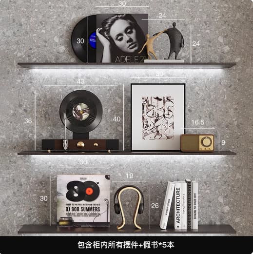 Yibeizi Modern Minimalist High-End Niche Artistic Decoration for Living Room Light Luxury Wine Cabinet Wall TV Cabinet Ornament