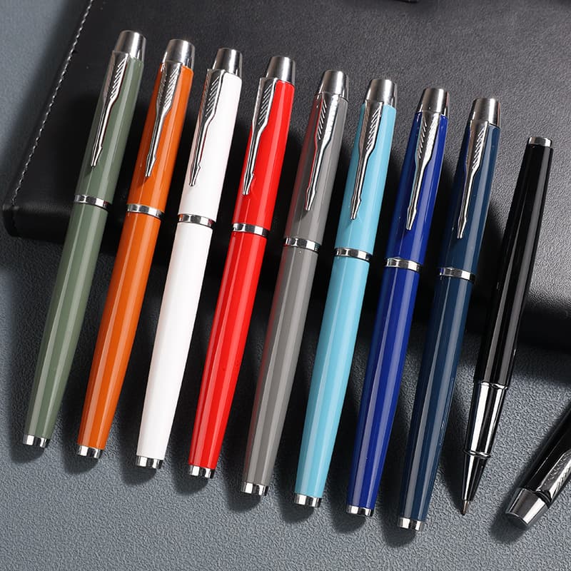 Business metal ballpoint signature pen, notebook matching pen, company gift for events and exhibitions, gel pen