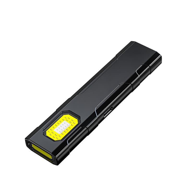 Multifunctional EDC Flashlight, Rechargeable Work & Home Dual-Switch Flat Ultra-Thin Portable Emergency Tactical Flashlight
