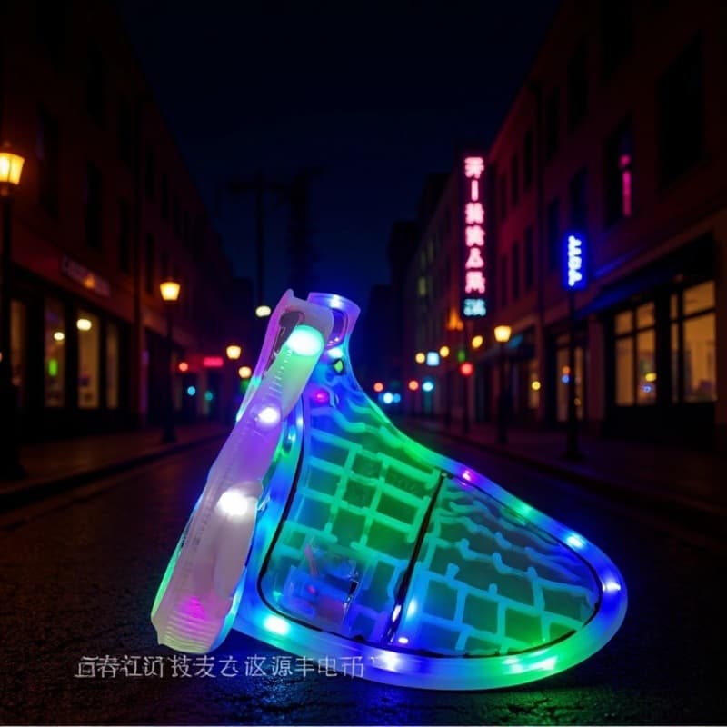 Kids Shoe Lights Flashing LED Light Up Shoes 3 Color Lights 2 Color Lights Shoe Bottom Lights Toy Craft Illuminated Footwear