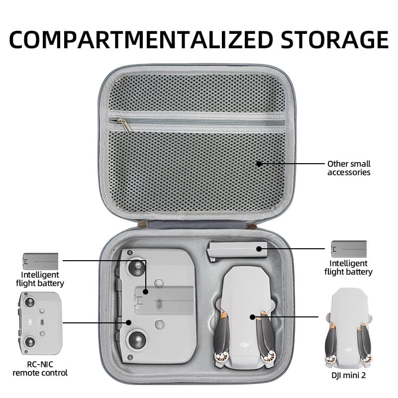 Portable Drone Storage Bag, Hard Shell Shockproof, Compatible with DJI, Factory Wholesale