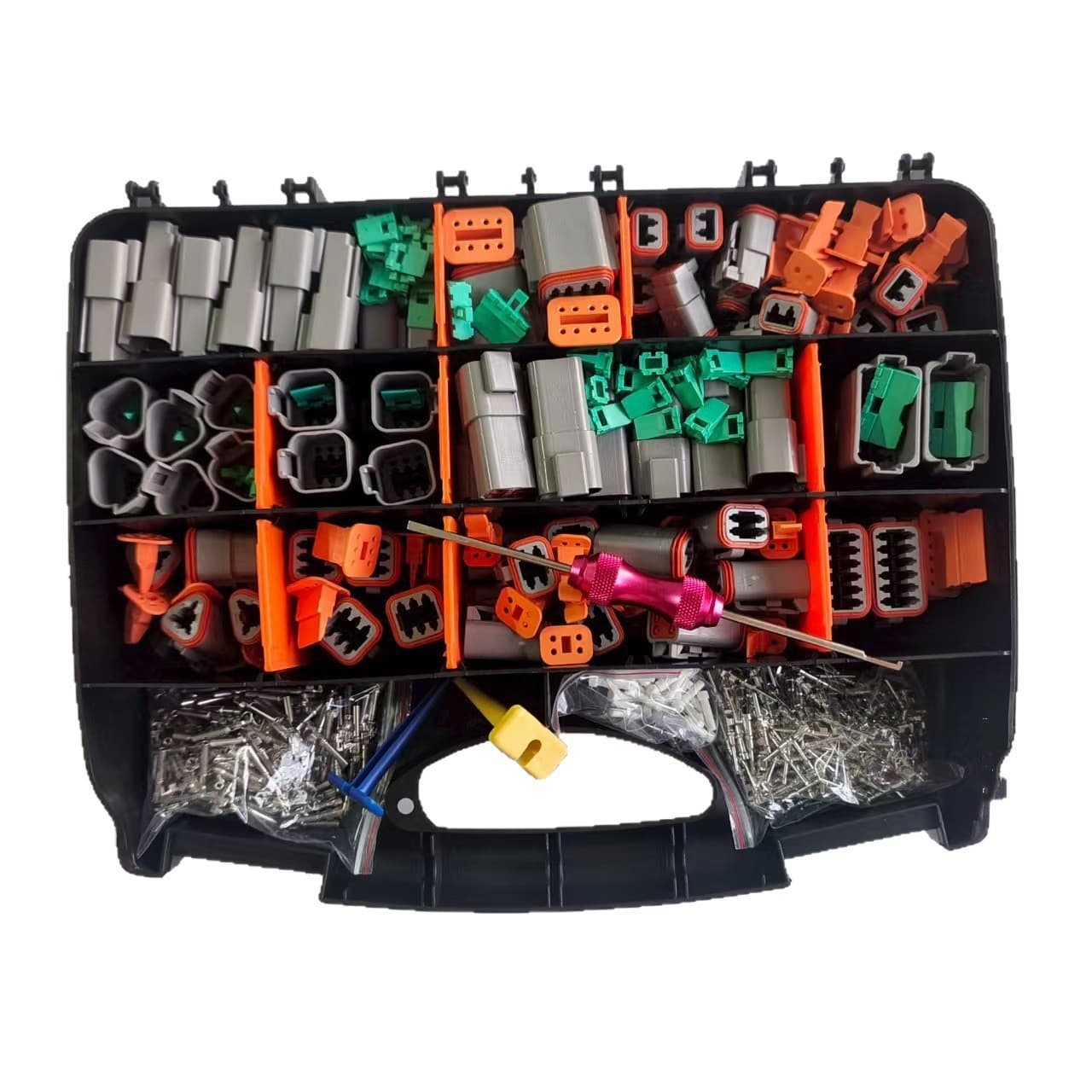 603PCS Foreign Trade Hot-Sell Deutsch DT Series Set Box Automotive Waterproof Connector Connector with Pin Removal Tool