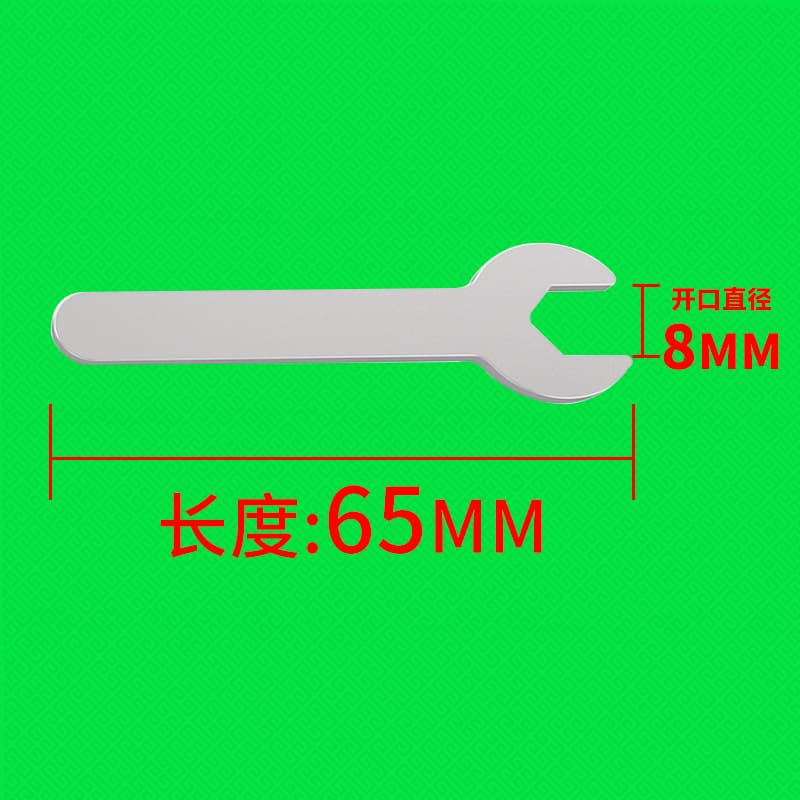 Open-end wrench, 8mm sheet metal thin wrench, simple matching wrench, galvanized blackhead wrench, bicycle and furniture accessories