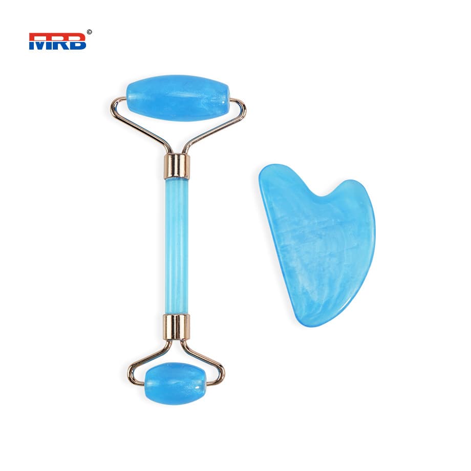 Facial Neck Eye Resin Face Massage Roller Gua Sha Board Muscle Beauty Skincare Tool