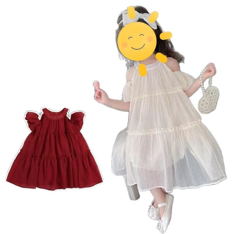 New Summer Children's Little Chanel Bow Girls Fashion Dress Baby Girl Trendy Princess Dress