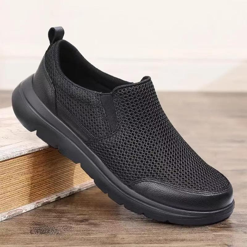 Cross-border Large Size Mesh Breathable Casual Men's Shoes Summer Lightweight Sports Running Shoes Slip-on Lazy Walking Shoes for Men