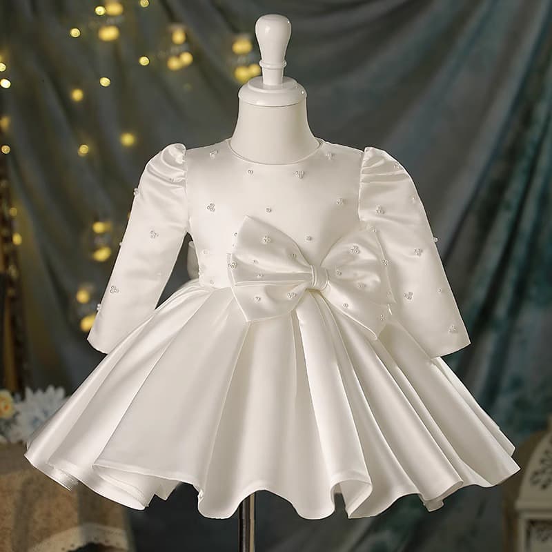 New Children's Princess Dress High-End Flower Girl Wedding Dress Little Girl Piano Birthday Party Gown