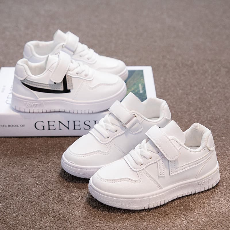 2025 Spring/Autumn New Style Children's White Sneakers, Boys' Shoes, White Sports Shoes, Girls' Casual Shoes, Autumn