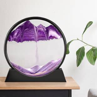 Custom Quicksand Painting Hourglass Glass Decoration for Living Room, Graduation Gift, New Landscape, Creative Office Decor