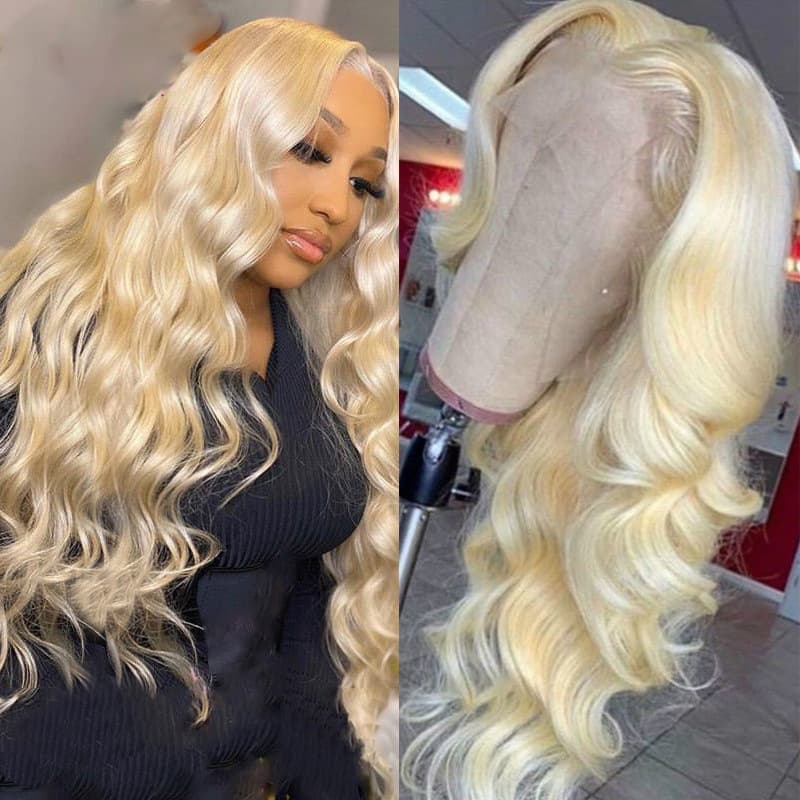 Amazon Long Curly Wig for Women, Center Part Blonde Big Wave Long Hair, Realistic Fashion Synthetic Fiber Wig Straight Hair