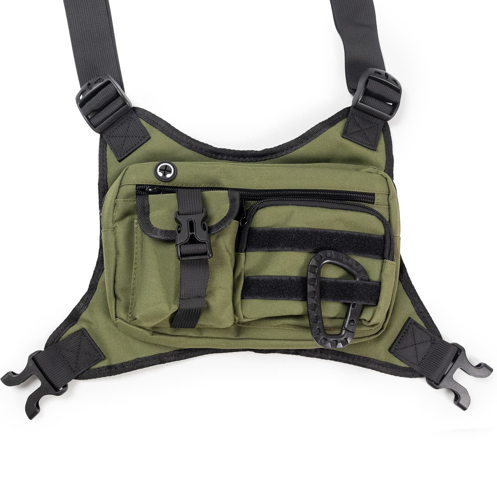 In Stock Cross-border Amazon Men's Tactical Chest Bag Outdoor Tactical Vest Multi-functional Backpack