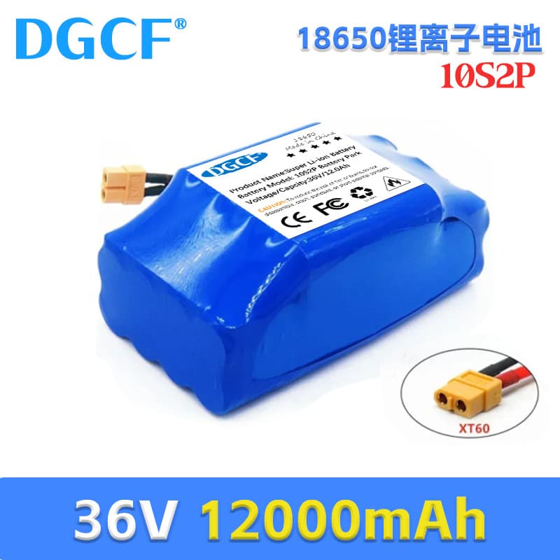 36V 6000mAh 10S2P lithium battery pack 18650 power battery factory direct sale