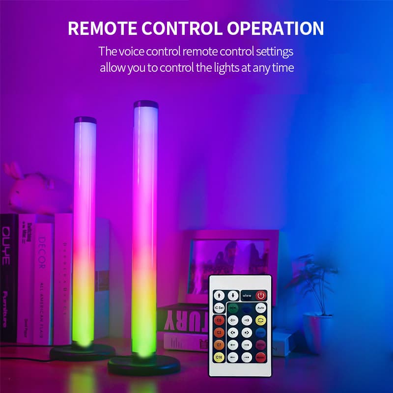 Cross-border Hot-selling LED Desktop Ambient Light Sound-activated Light Esports Sound-activated Live Streaming Light Night Light RGB Sound-activated Light