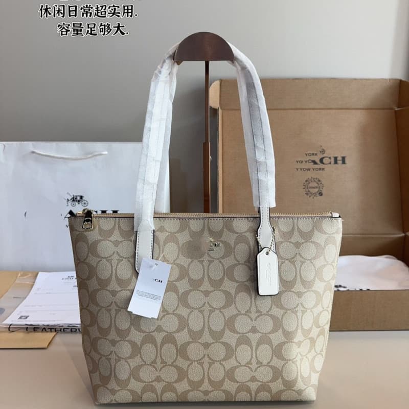 Kou Jia Genuine Leather LV Tote Bag Women's New Zip 30 Zipper Classic Monogram Large Capacity Shoulder Bag
