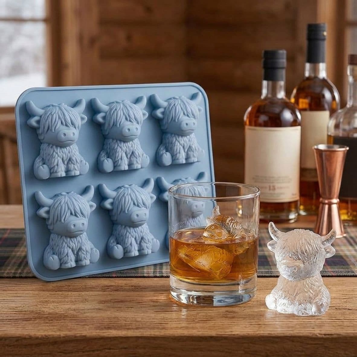 Silicone ice cube moldSilicon ice cube mold mini highland cow