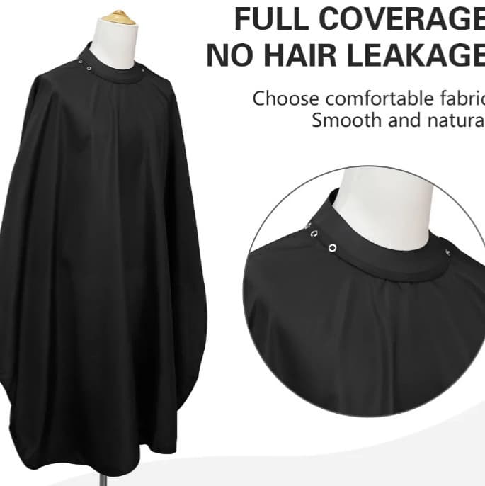 Haircut Cape Silicone Neck Cape Transparent Cape Phone Visible Cape Barber Cape Waterproof Non-Stick Hair Cape