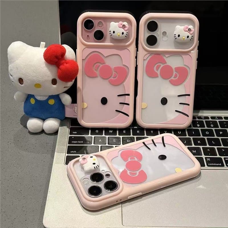 Big face KT cat doll suitable for iPhone17PROMAX mobile phone case new 16PROMAX niche 15/14/13