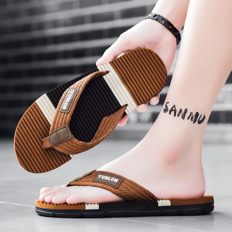 Men's Flip Flops 2026 Summer New Outdoor Anti-Slip Soft Sole Thong Sandals for Beach Sports