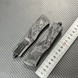 Cross-border Hot Sale Microtech OTF Eagle Relief Zinc Alloy Handle EDC Outdoor Tool Accessories
