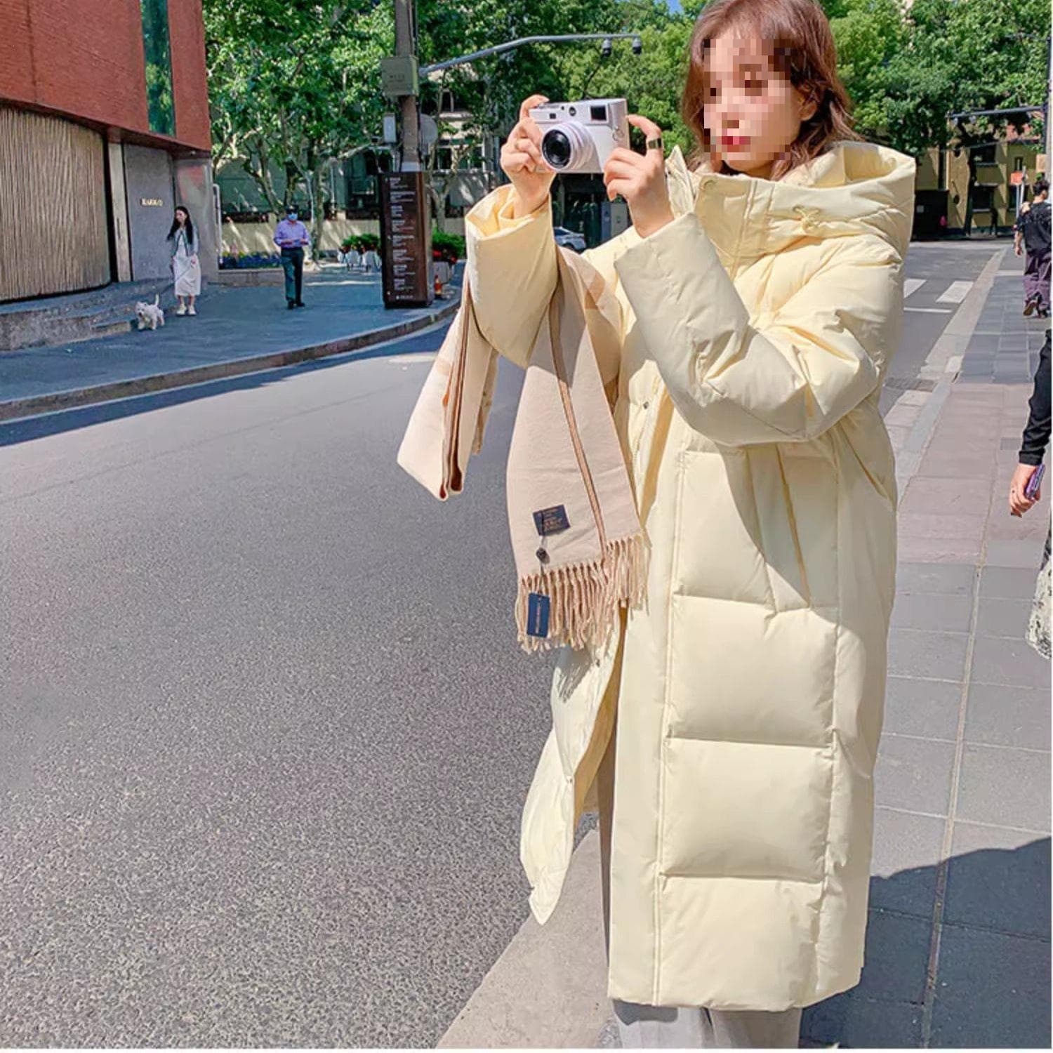 Long Down Coat Over Knee 2025 New Thickened Loose Couple Ultra-Long Jacket White Duck Down Coat