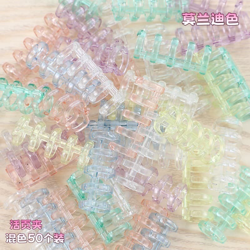 Manufacturer 5-Hole Loose-Leaf Binder Clip Ring DIY Removable Coil Binding Strip Cover Punch