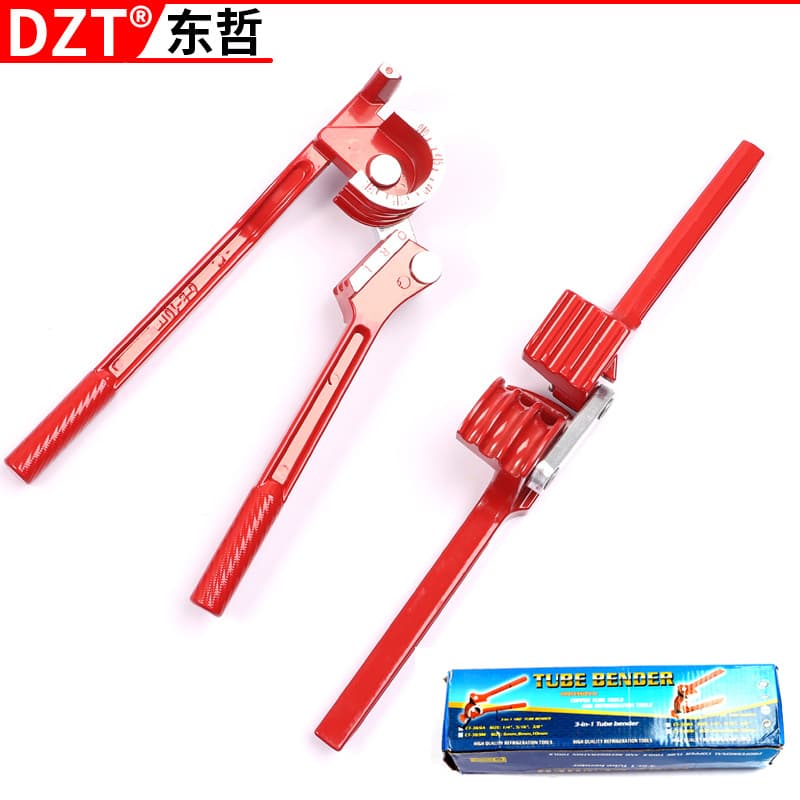 Three-in-One Manual Tube Bender for 6mm, 8mm, 10mm Three-Groove Copper Tube Bender, Air Conditioning Pipe Stainless Steel
