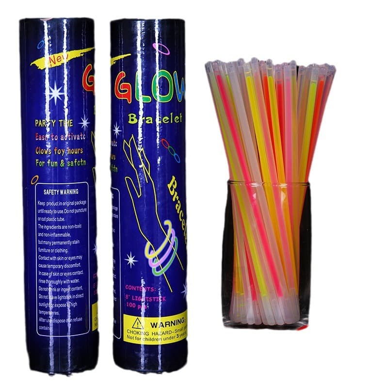 Glow Stick Luminous Bracelet Wristband Disposable for Concert Party Event Annual Meeting Glow Wristband Props