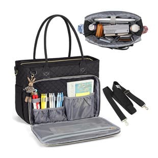 New Teacher Tote Bag Laptop Bag Women's Shoulder Bag Briefcase Nurse Bag with Insulated Pocket