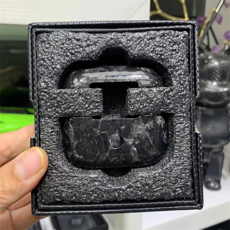 Carbon Fiber Forged Protective Case for Apple AirPods Pro 2 AirPods 3/4 Bluetooth Earphones High Quality Durable Earbud Cover