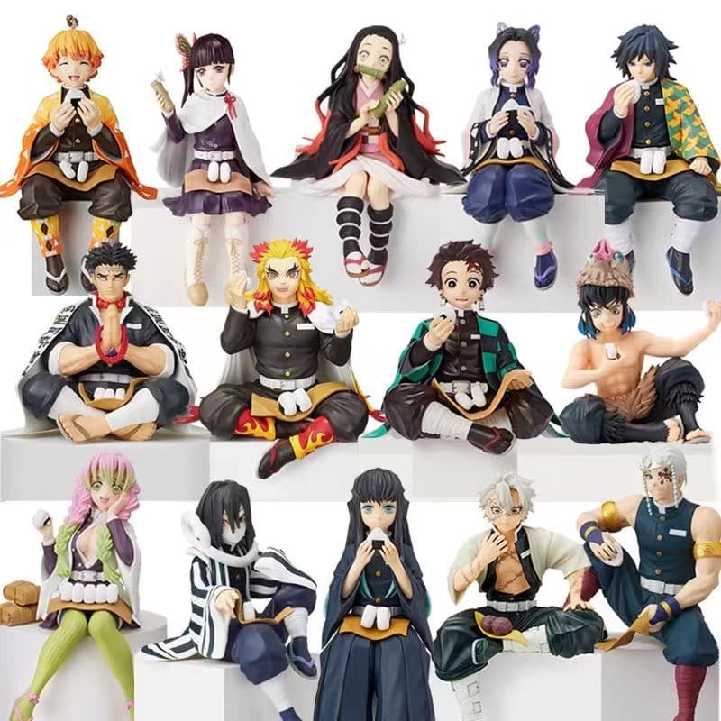Japanese Demon Slayer figure Tanjiro Douzi Zenitsu rice ball desktop case children's national fashion ornament gift