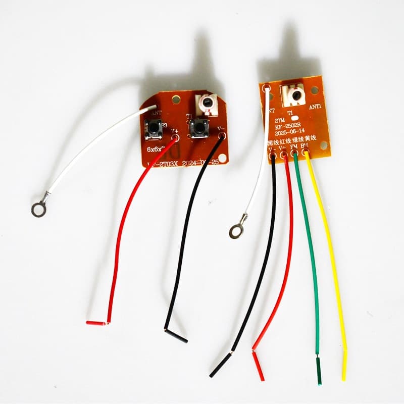 Two-way board Two-channel remote control module Frequency 27M Remote control toy accessories technology production wireless remote control board