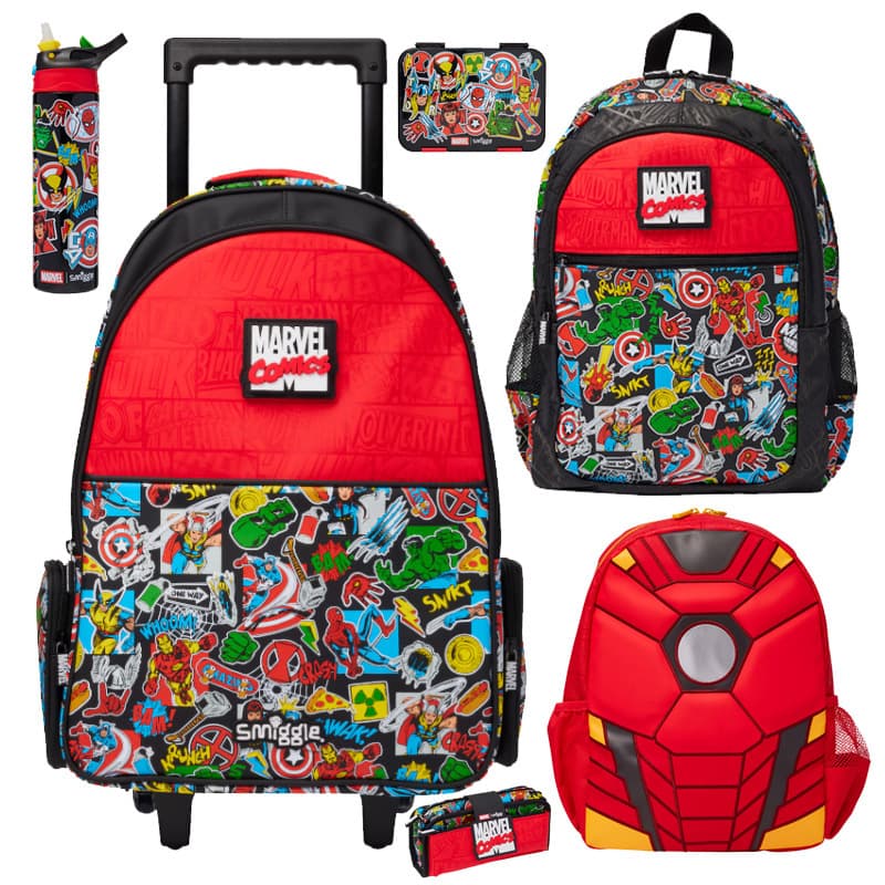 Australian Smiggle School Backpack for Primary and Secondary Students, Children's Large Decompression Backpack, Large Capacity Casual Bag
