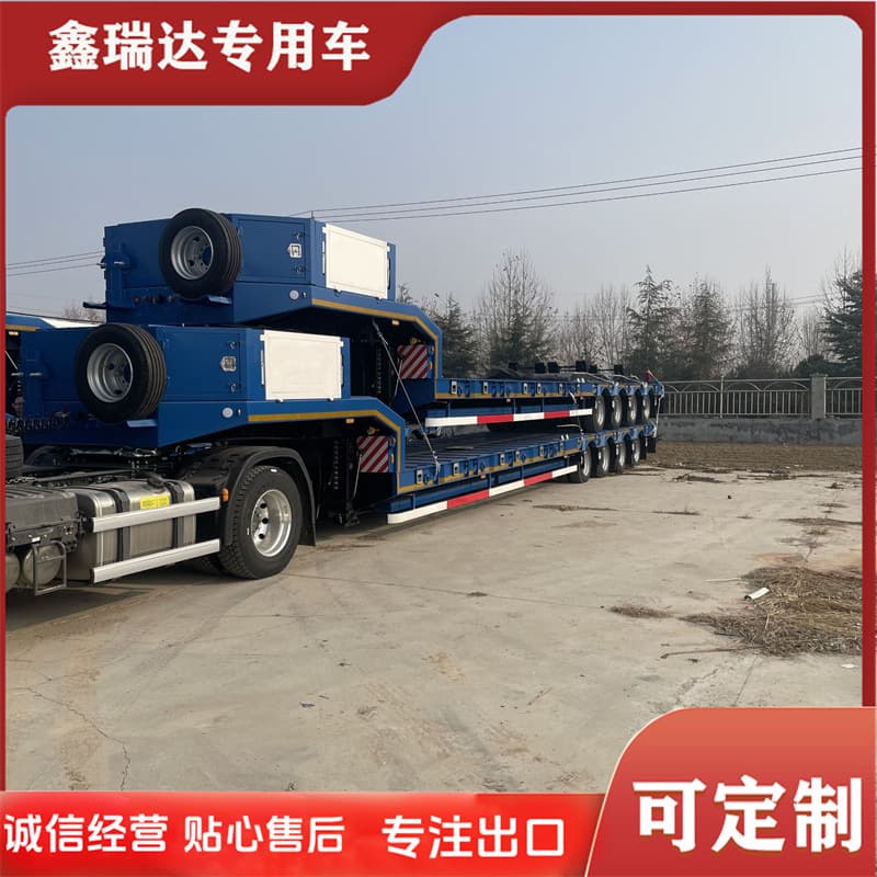 13.75 multi-axle transport flatbed, excavator transport flatbed, 13-meter loader transport flatbed