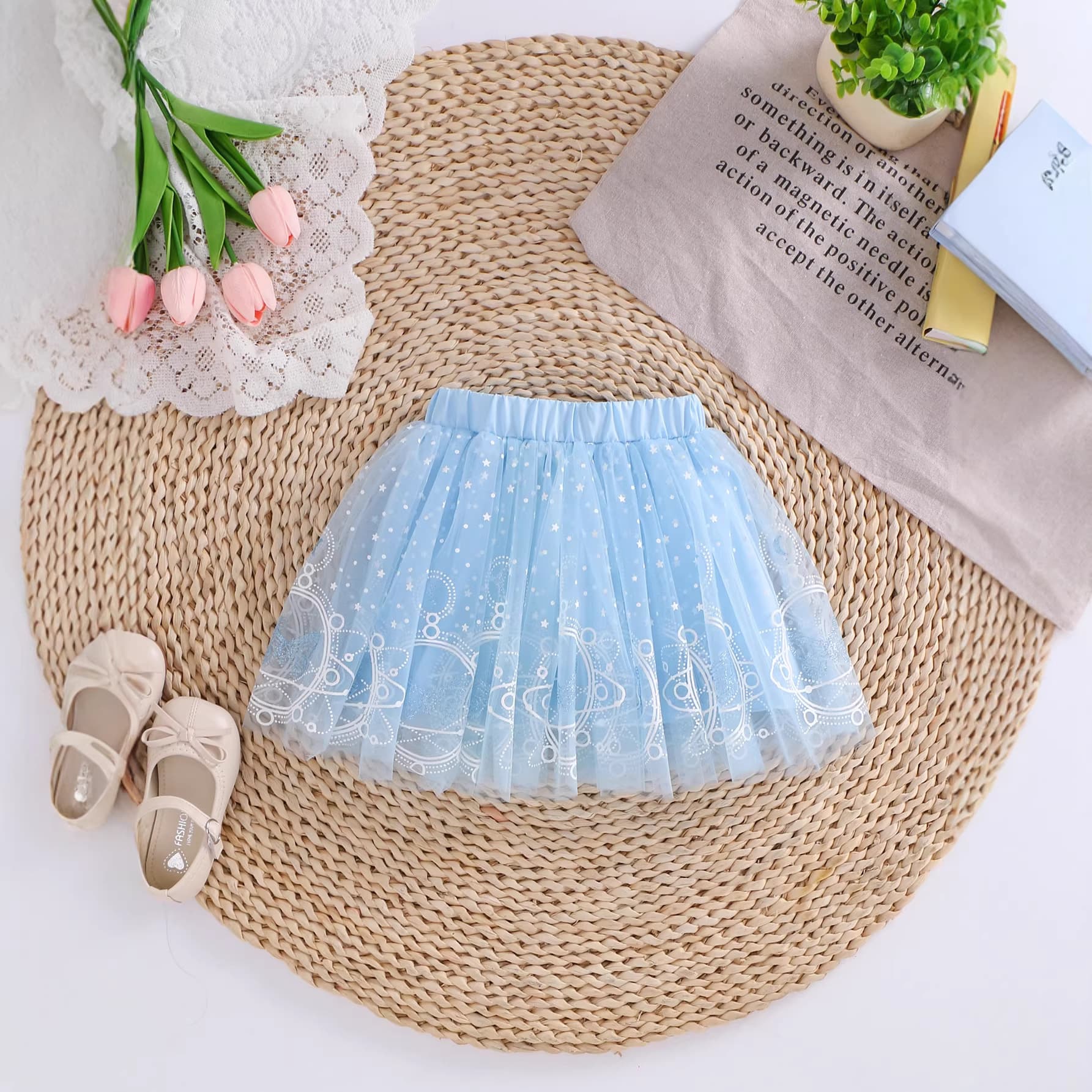 Cross-border girls skirt summer baby girl gauze skirt 26 new summer sweet fashion girl skirt mesh skirt