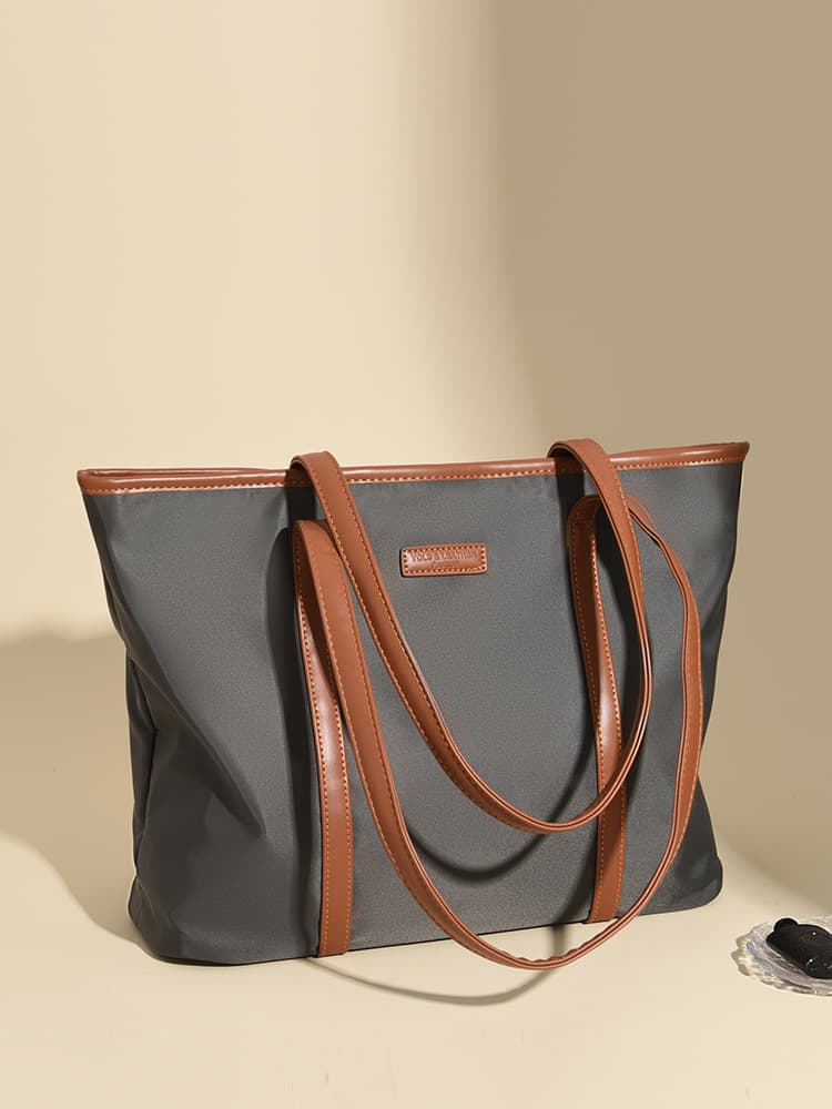 Solid Color Minimalist Versatile Large Capacity Tote Bag Business Briefcase New Korean Style Casual Women's Handbag