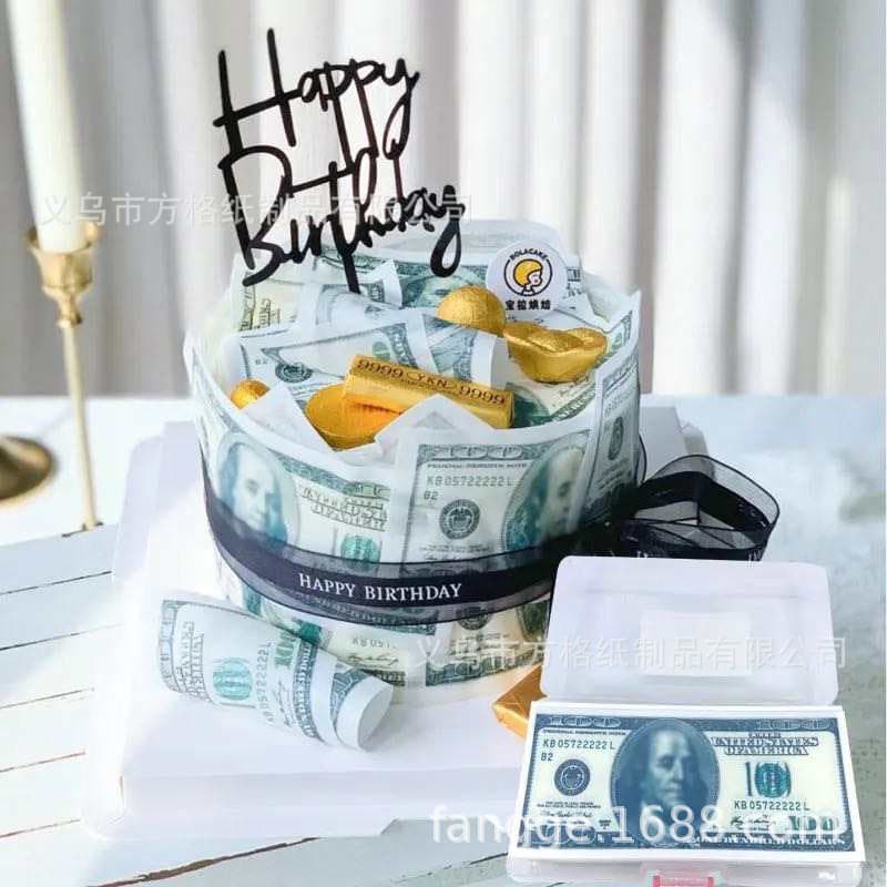 Baking Decoration Wafer Paper Printed Cake Decor Wafer Paper Printing Wholesale Cake Topper Insert Card