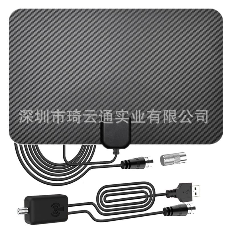 Cross-border Carbon Fiber eBay Wish HD Indoor DVB-T Digital Antenna 4K Free NBC TV Antenna.