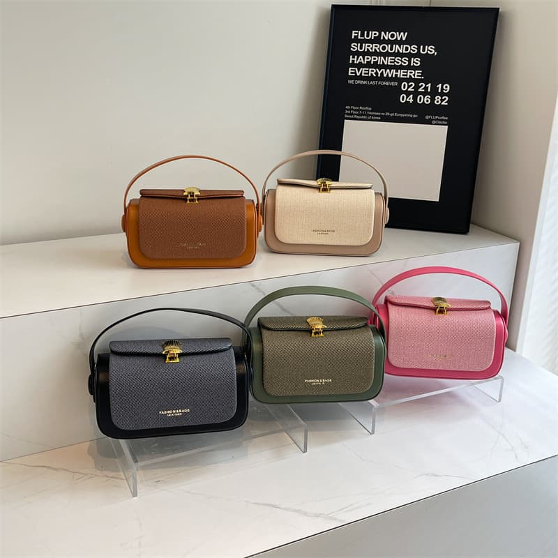 2025 New Trendy Handbag Shoulder Crossbody Small Square Bag High-End Light Luxury Vintage Box Bag for Women