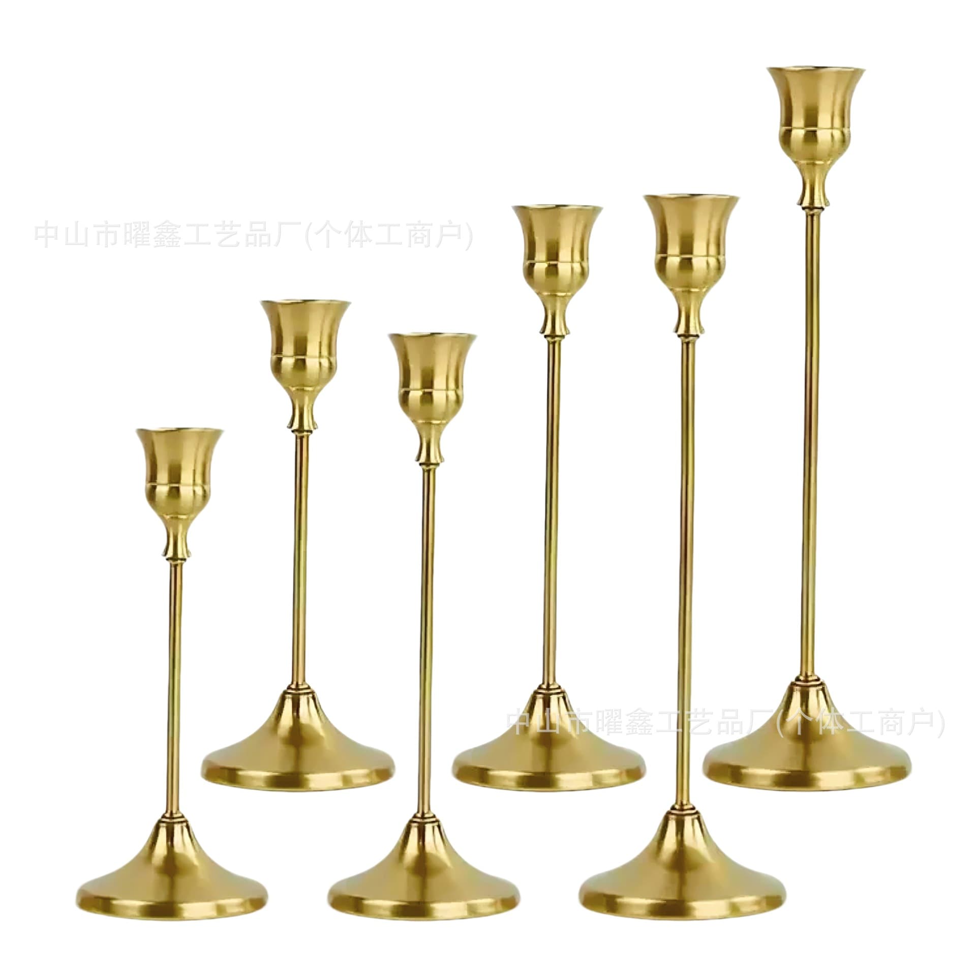 Cross-border European-style minimalist small candlestick ornament, candlelight dinner candle holder, wedding prop decoration, holiday decorative candlestick
