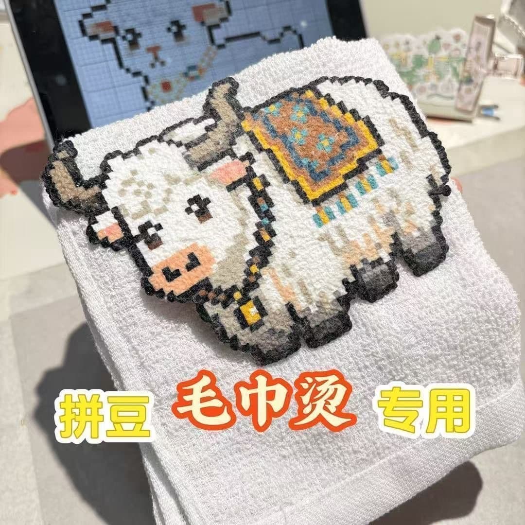 Bean-bean towel ironing special cloth pure cotton ironing aid cloth high temperature resistance bean-bean plush feeling easy to iron towel bean ironing